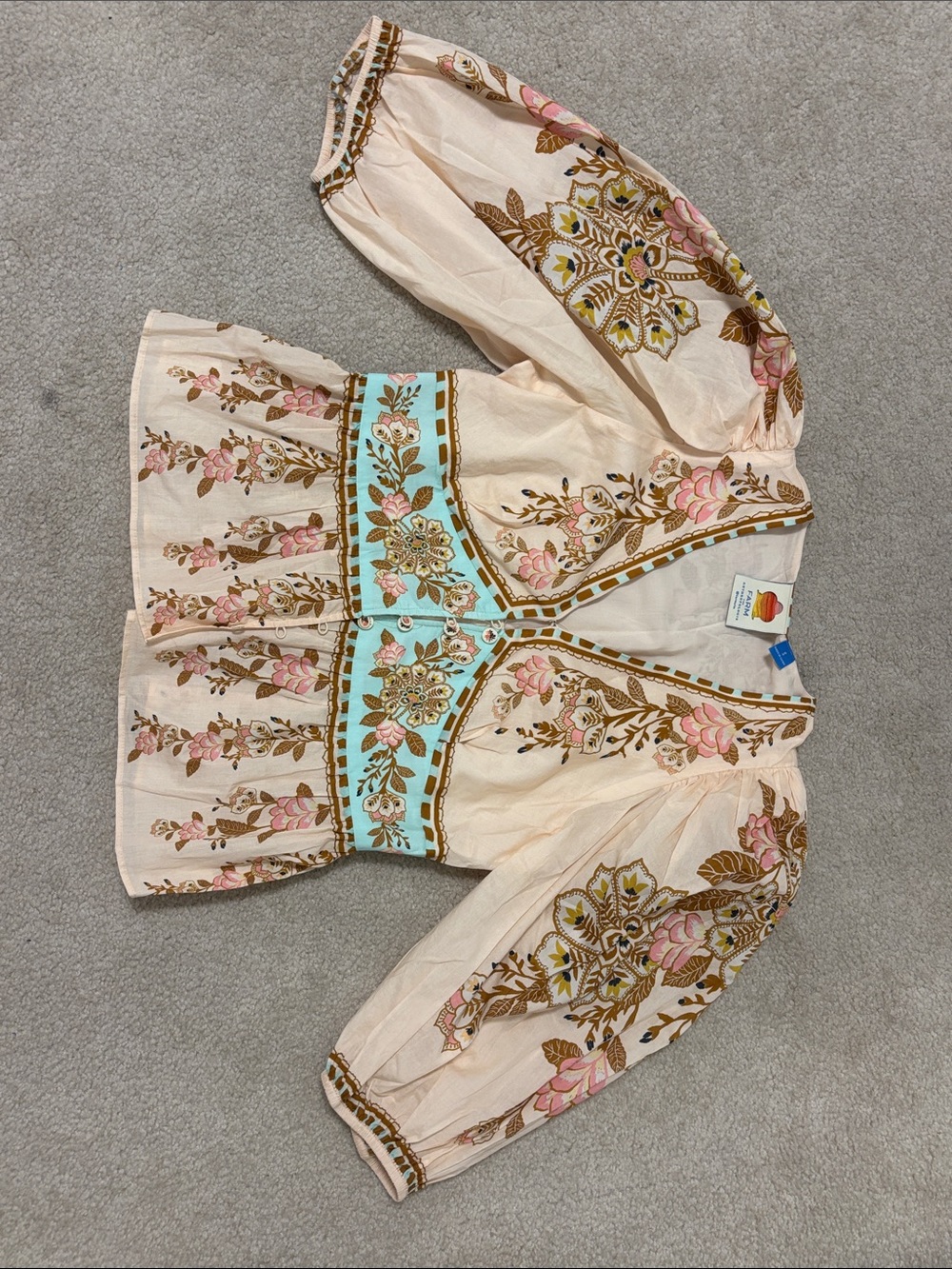 Farm Rio x Anthropology Floral Top